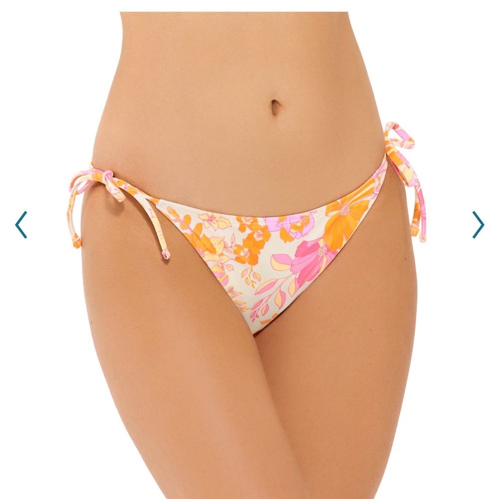 NWT Juniors’ Ninety-Nine Degrees Side Tie Hipster Swim Bottoms‎ Size XL